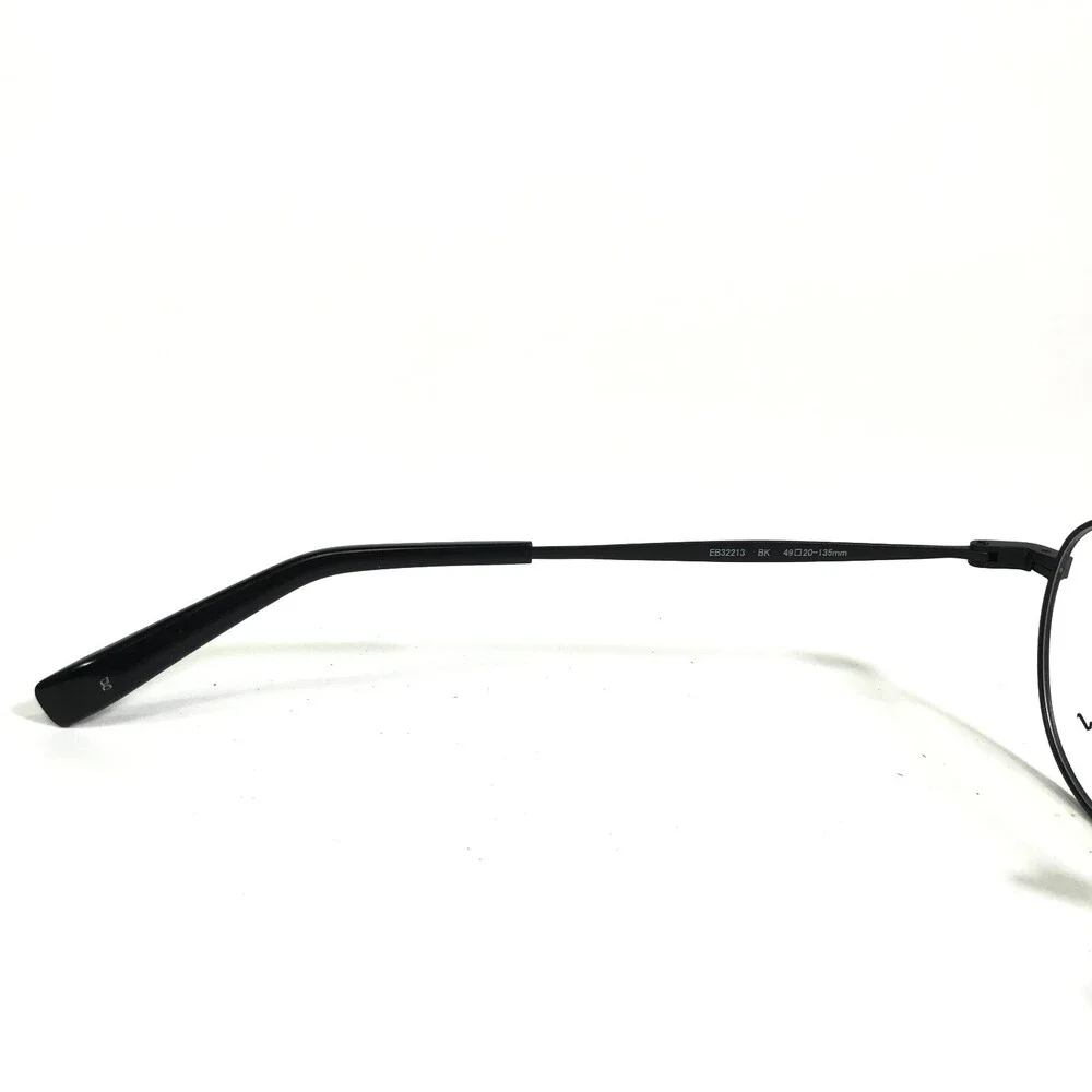 Eddie Bauer Eyeglasses Frames EB32213 BK Black Round Full Wire Rim 49-20-135